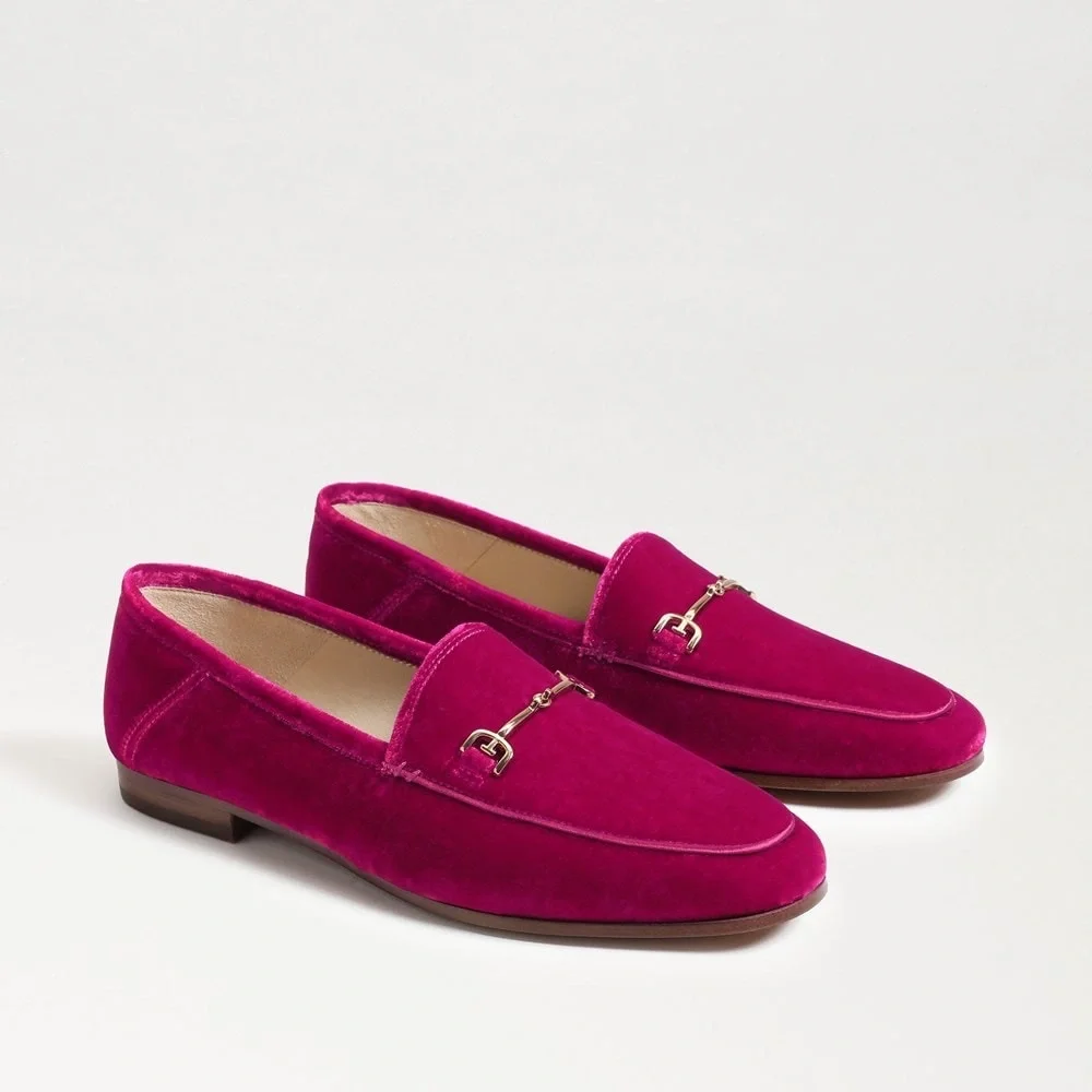 Sam Edelman Magenta Pink Loafers 9 - Picture 2 of 4